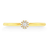 0.07ct 14k Yellow Gold Diamond Lady's Ring